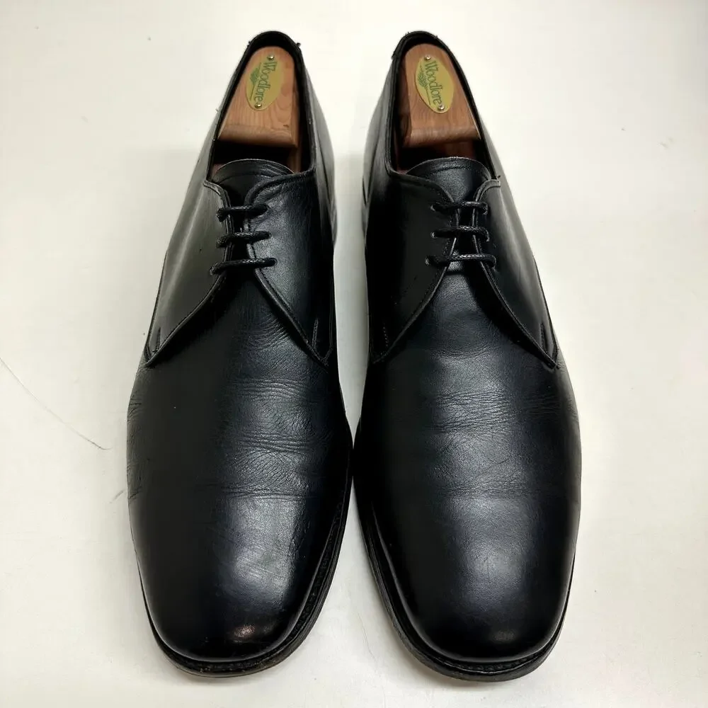 VGUC Cheaney of England Black Calf Derby C1242 352-354V Made in England US 11